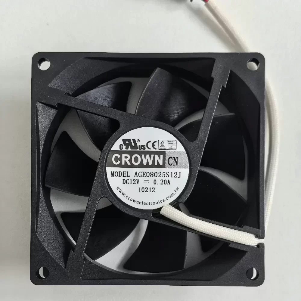 AGE08025S12J CROWN 8025/12V silent fan
