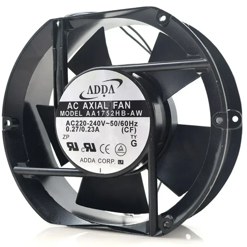 ADDA AA1752HB-AW 220V AC 0.27A 17CM 17251 172x150x51mm 3200RPM 187CFM Welding Machine Axial Fan