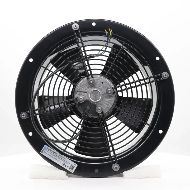 ebmpapst 230V AC 115W W2E250-CE65-01 250mm 1024.13CFM 2550RPM IP44 External Rotor Wind Power Turbine Axial Fan