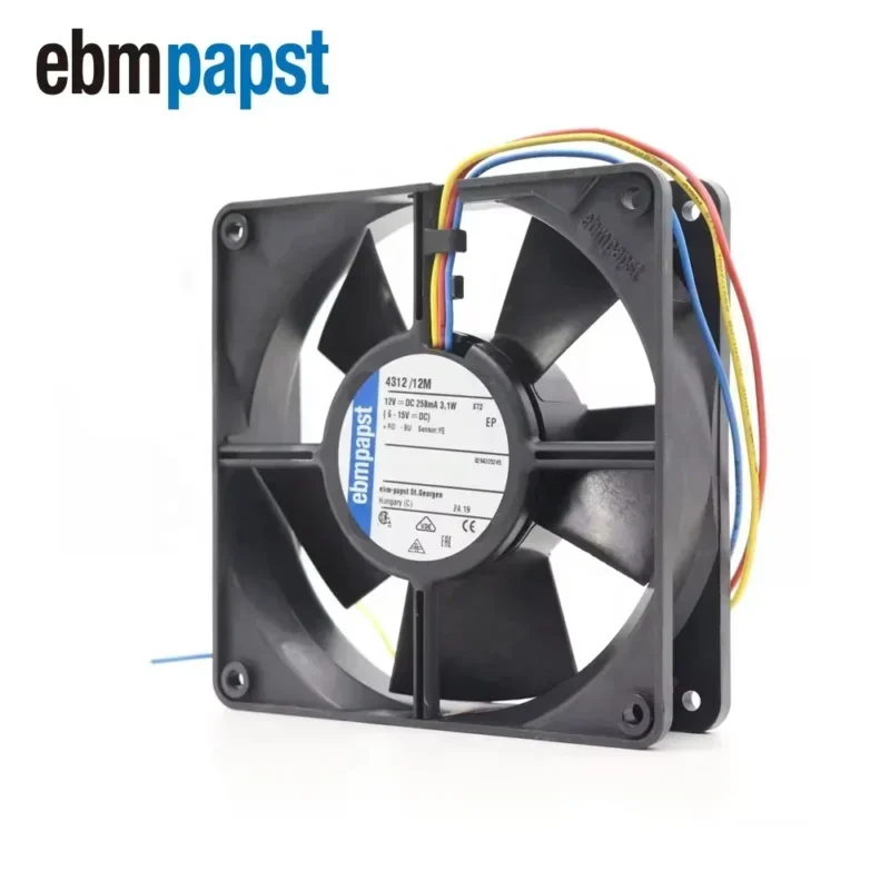ebmpapst 4312/12M 120x120x32mm 12V DC 12032 12cm 3.1W 3200RPM Compact Axial Fan