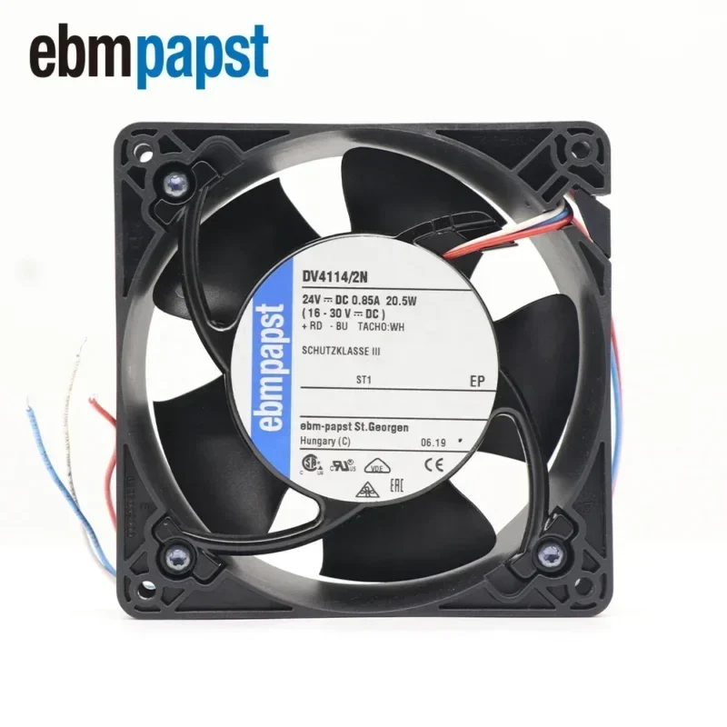 ebmpapst DV4114/2N 12038 24V DC 850mA 20.5W 120x120x38mm KUKA Robot Control Axial Fan