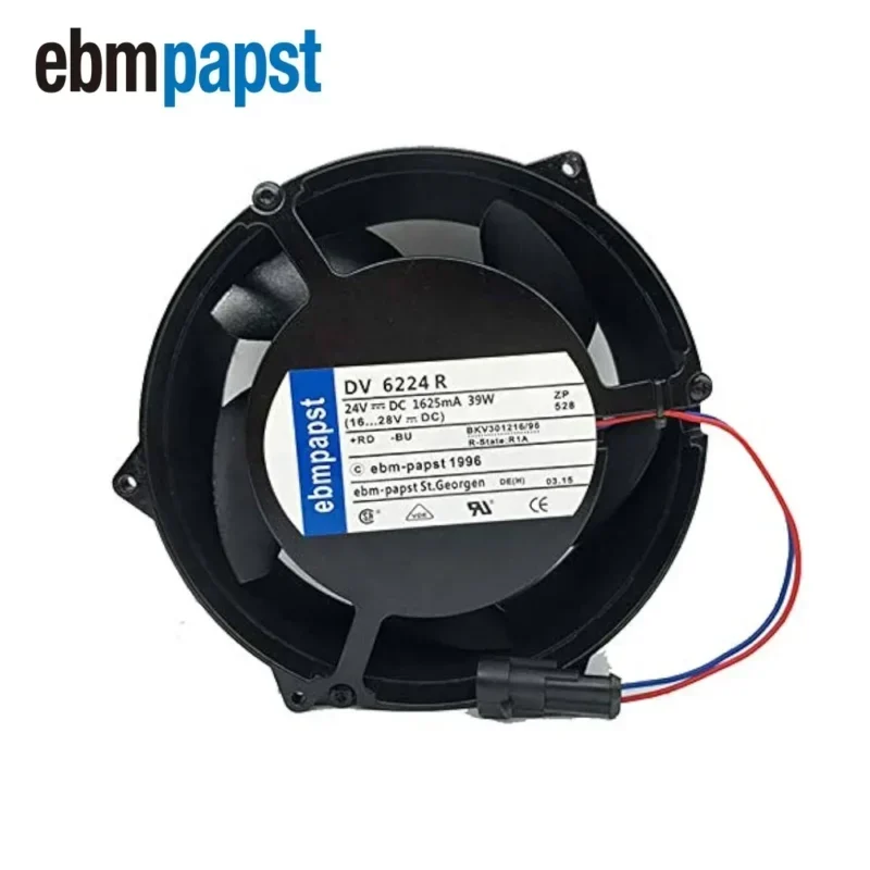ebmpapst DV6224R 6314HR 24V DC 1.625A 172x172x51MM 318CFM 40W 4600RPM Siemens Axial Fan