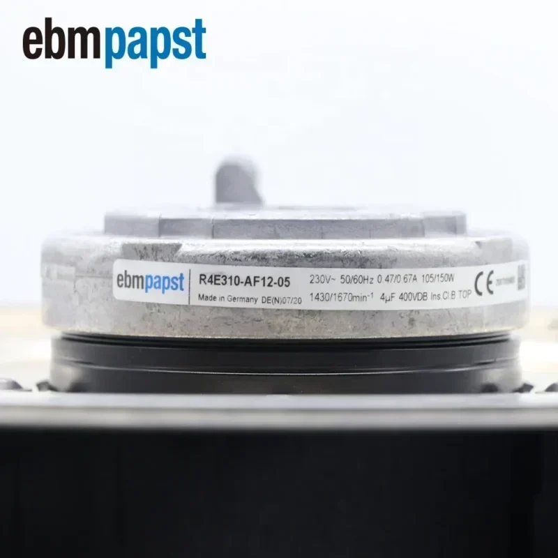 ebmpapst R4E310-AF12-05 M4E074-DF 310 mm 230V AC 105W 0.47A 1430RPM Centrifugal Fan ebmpapst R4E310-AF12-05 M4E074-DF 310 mm 230V AC 105W 0.47A 1430RPM Centrifugal Fan
