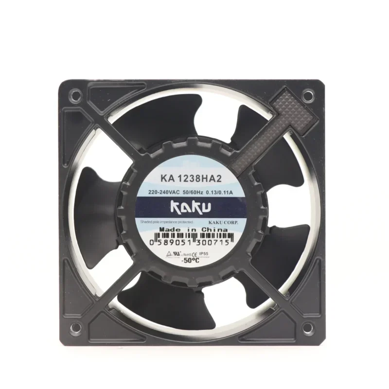 KAKU KA1238HA2 KA1238HA2-B 12038mm 220V AC 0.13A Industrial Distribution Small Waterproof Axial Fan