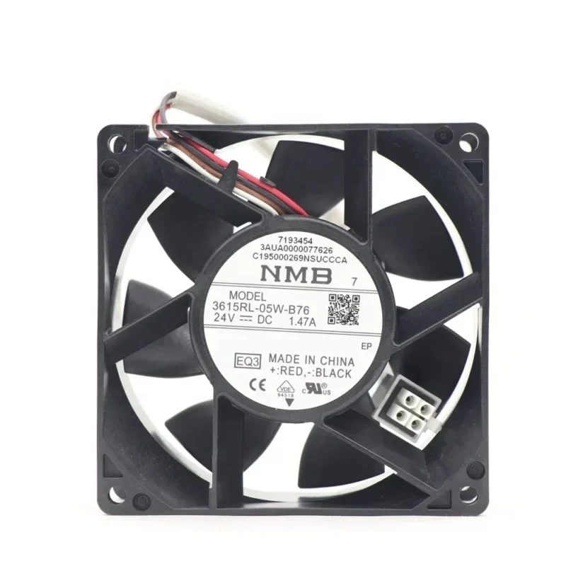 NMB 3615RL-05W-B76 9038 90x90x38mm 3AUA0000123674 24V DC 1.47A 9CM 152.5CFM 5000RPM ABB Fan ACS880