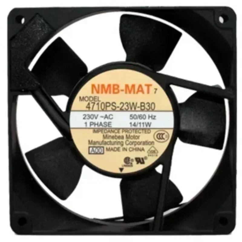 NMB 4710PS-23W-B30 220V AC 12cm 119x119x25mm Axial Fan 14/11W 0.08A 63.5CFM Metal Roof Customizable OEM