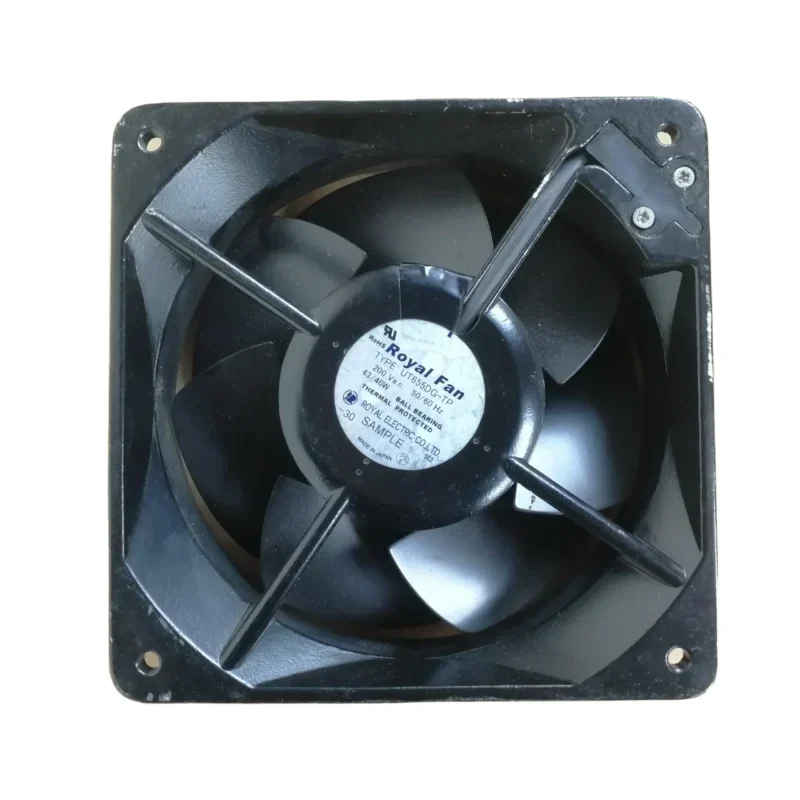 ROYAL T655DG 200V AC 43/40W 3000rpm 55/70dBA 160x160x55mm Full Metal Axial Fan