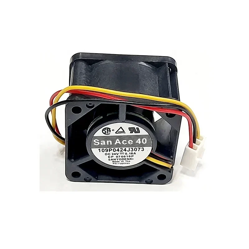 Sanyo 109P0424J3073 4028 40x40x28mm Server Square Fan 24V 0.18A Mini Axial Fan