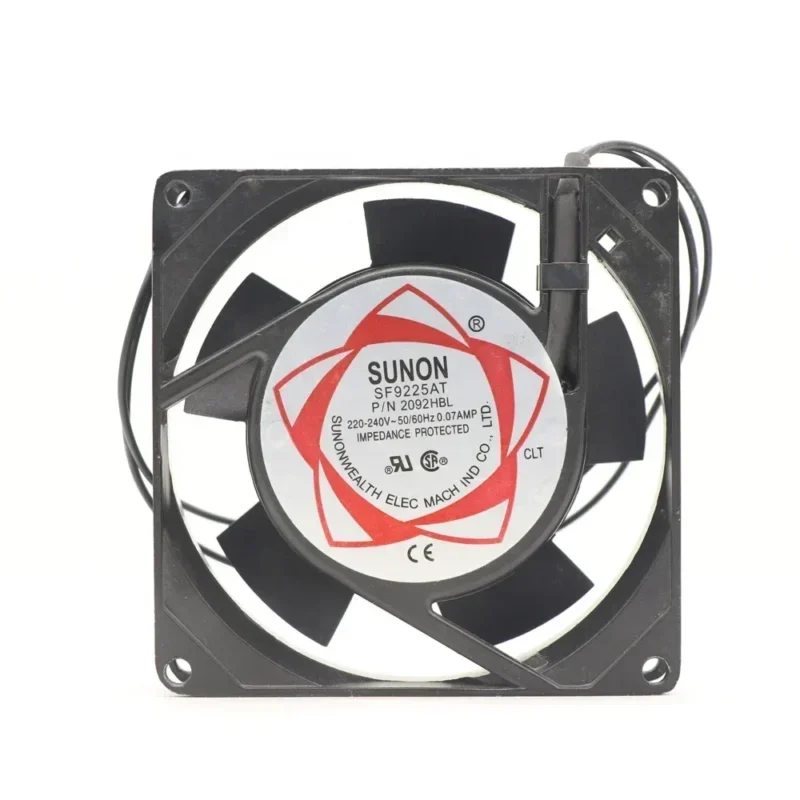 SUNON 220V AC 92x92x25mm SF9225AT 2092HSL 2092HBL 2700RPM 13W 0.1A Chassis Silent Axial Fan