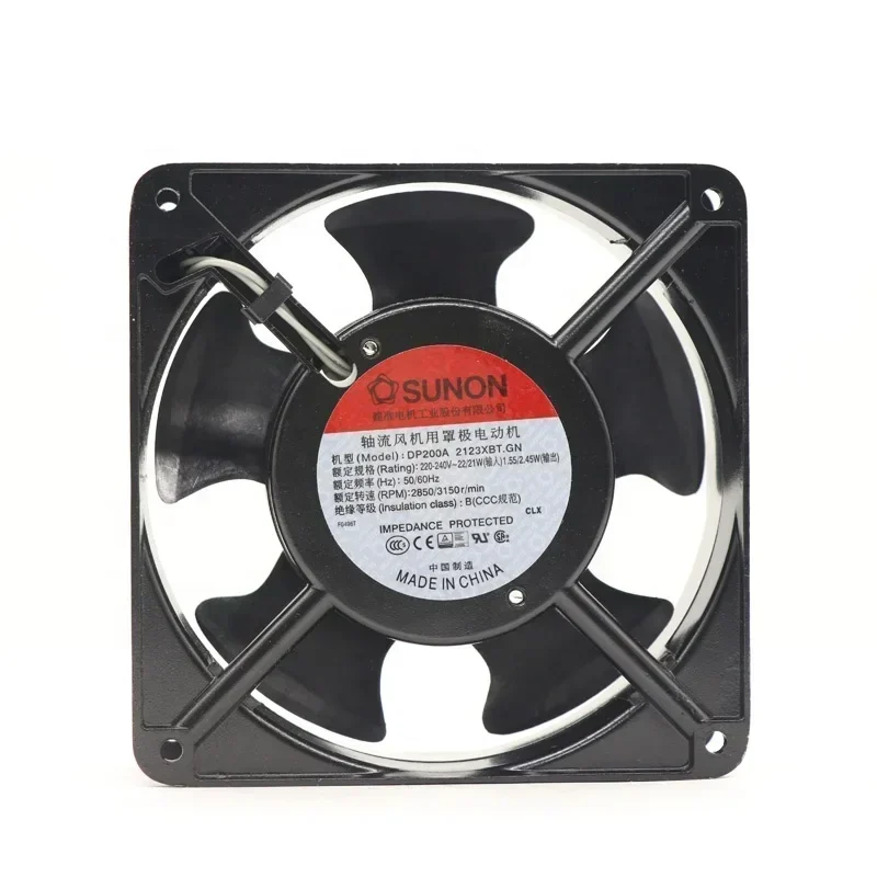 SUNON DP200A 2123xBT.GN 12038 220V AC 120x120x38mm 22W 12cm 2850RPM 117CFM Axial Fan