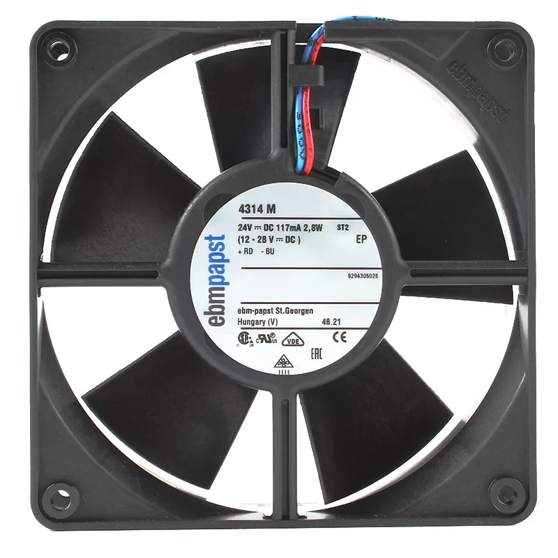 4314M ebmpapst Frequency Converter Axial Fan 24V 2.8W