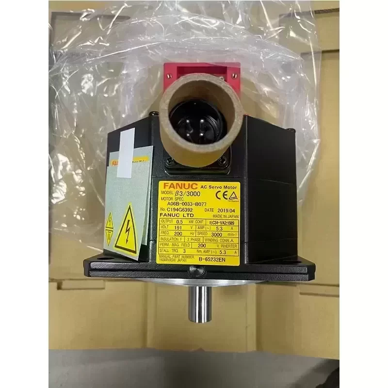 A06B-0033-B077 FANUC A06B0033B077 CNC AC Servo Motor