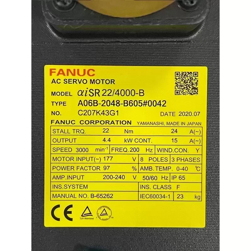 A06B-2048-B605#0042 Nice Quality FANUC Cnc Ac Servo Motor A06B-2048-B605#0042 Nice Quality FANUC Cnc Ac Servo Motor
