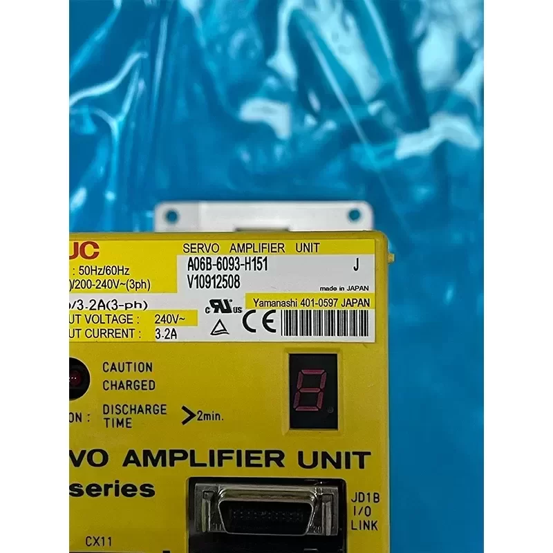 A06B-6093-H151 V10912508 FANUC A06B6093H151 CNC Servo Drive A06B-6093-H151 V10912508 FANUC A06B6093H151 CNC Servo Drive
