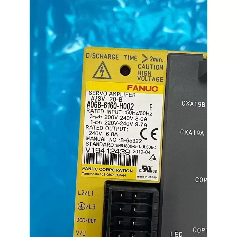 A06B-6160-H002 FANUC CNC Servo Drive A06B-6160-H002 FANUC CNC Servo Drive
