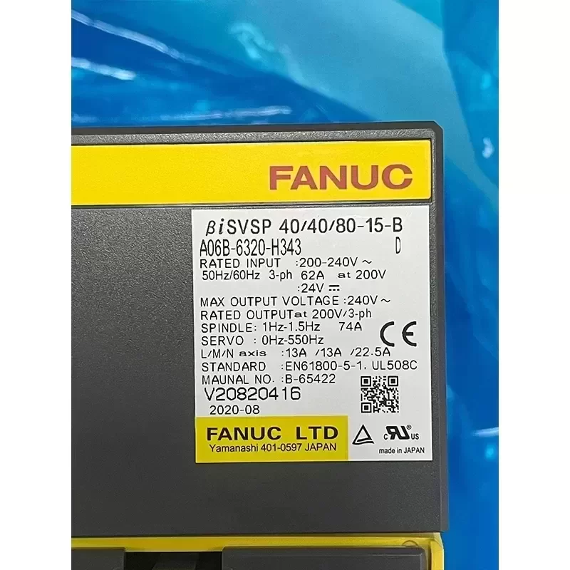 A06B-6320-H343 FANUC CNC Servo Drive A06B-6320-H343 FANUC CNC Servo Drive