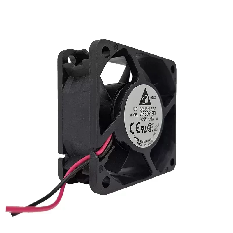 Delta AFB0612DH-A 9000RPM Axial Fans 60x60x25.4mm Ball Bearing 12V DC 1.1A 50.4CFM Plastic Blade for Farm