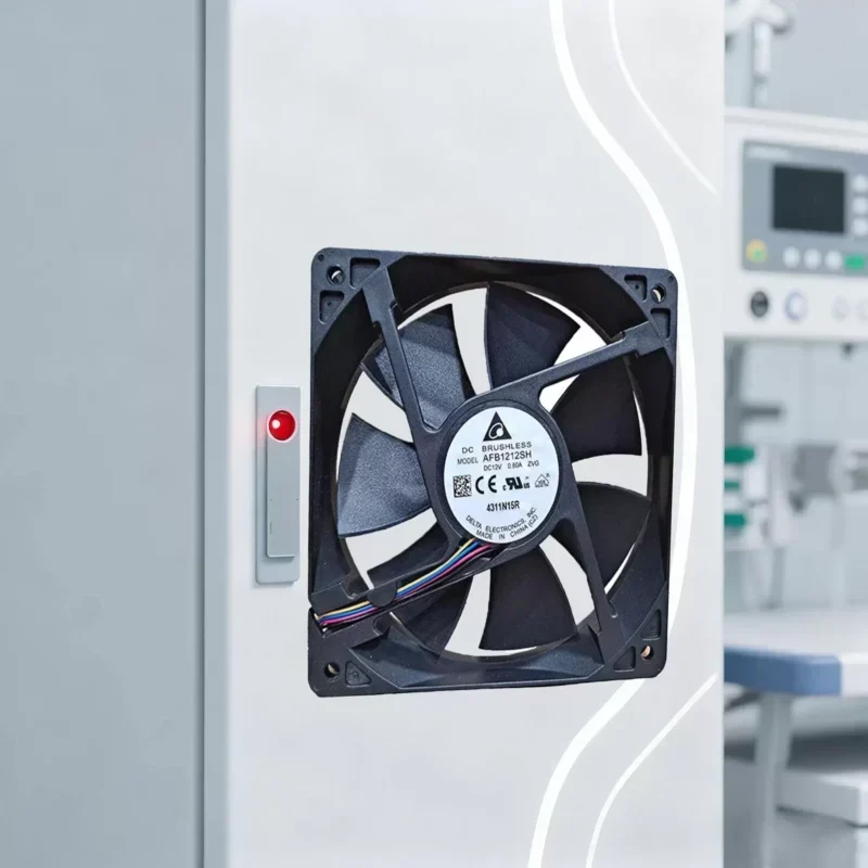 Delta AFB1212SH-ZVG 0.8A 12V 12025 PWM Axial Flow 12cm 3100RPM Ball Bearing Plastic Blade Mount Four-Wire Fan