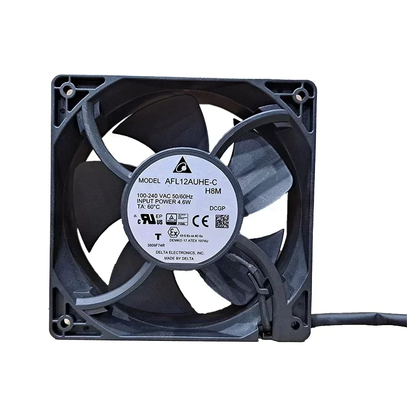 Delta AFL12AUHE-CH8M Centrifugal Fan Explosion-Proof 4.6W 100-240V Ball Bearing Plastic Blade IP55 Source