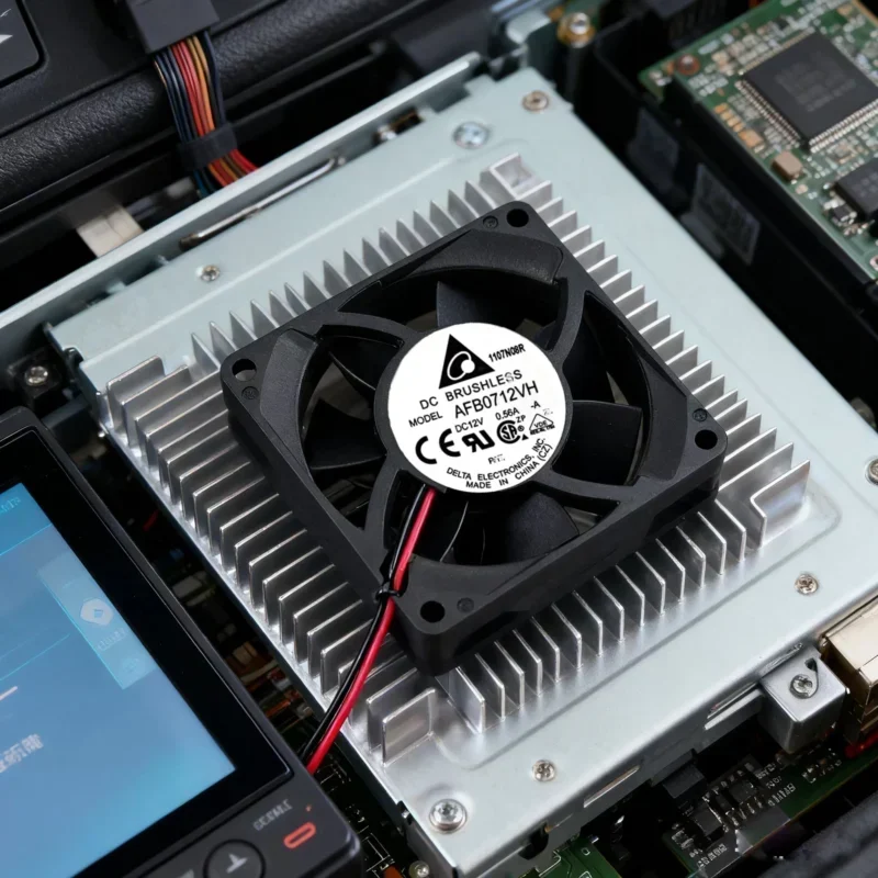 Delta Axial Fan AFB0712VH-A 70x70x25.4MM 12V DC 51.97CFM 5500RPM Double Ball Bearing Fan