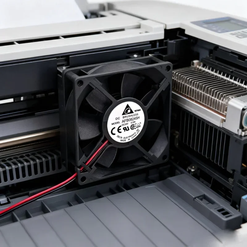 DELTA Axial Fan AFB0824SH 80x80x25.4MM 24V DC 46.62CFM 4000RPM Double Ball Bearing Fan