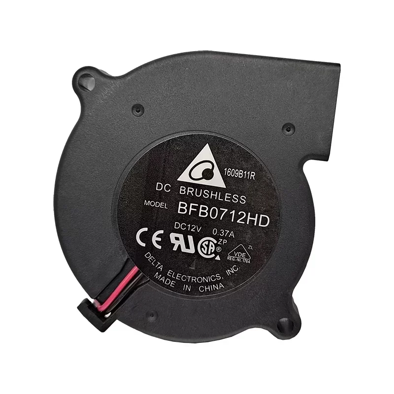 Delta BFB0712HD 12V Mini Air Blowers 0.37A 8.158CFM 4000 RPM Ball Bearing Plastic Blade