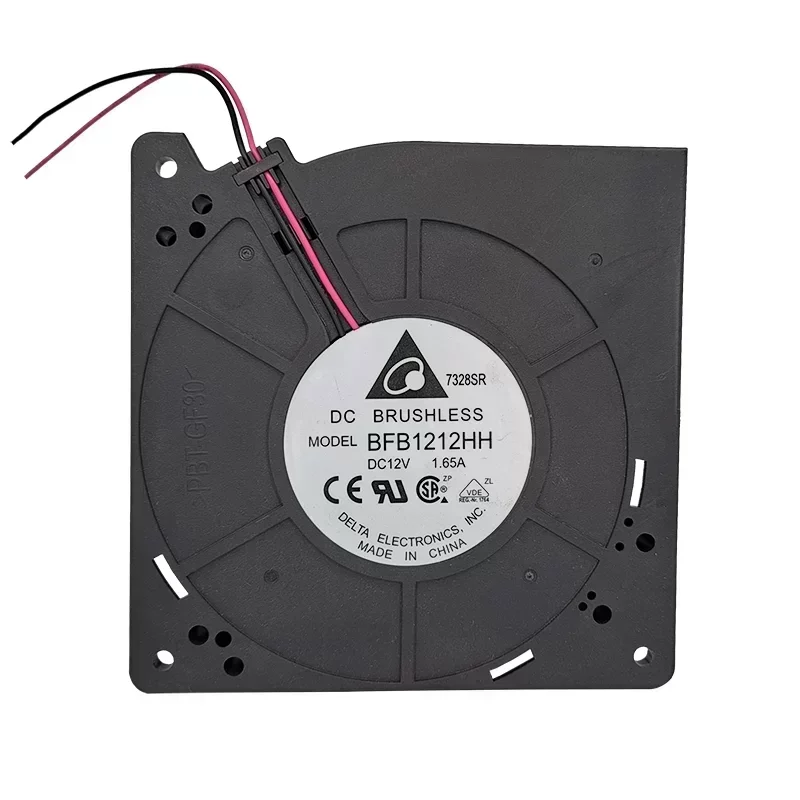 Delta BFB1212HH 12V 1.65A Centrifugal Blowers 120x120x32mm Ball Bearing Plastic Blade Air Exhaust Ventilating