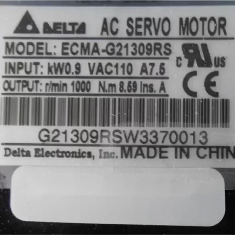 DELTA ECMA-G21309RS Servo Motor with Drive DELTA ECMA-G21309RS Servo Motor with Drive