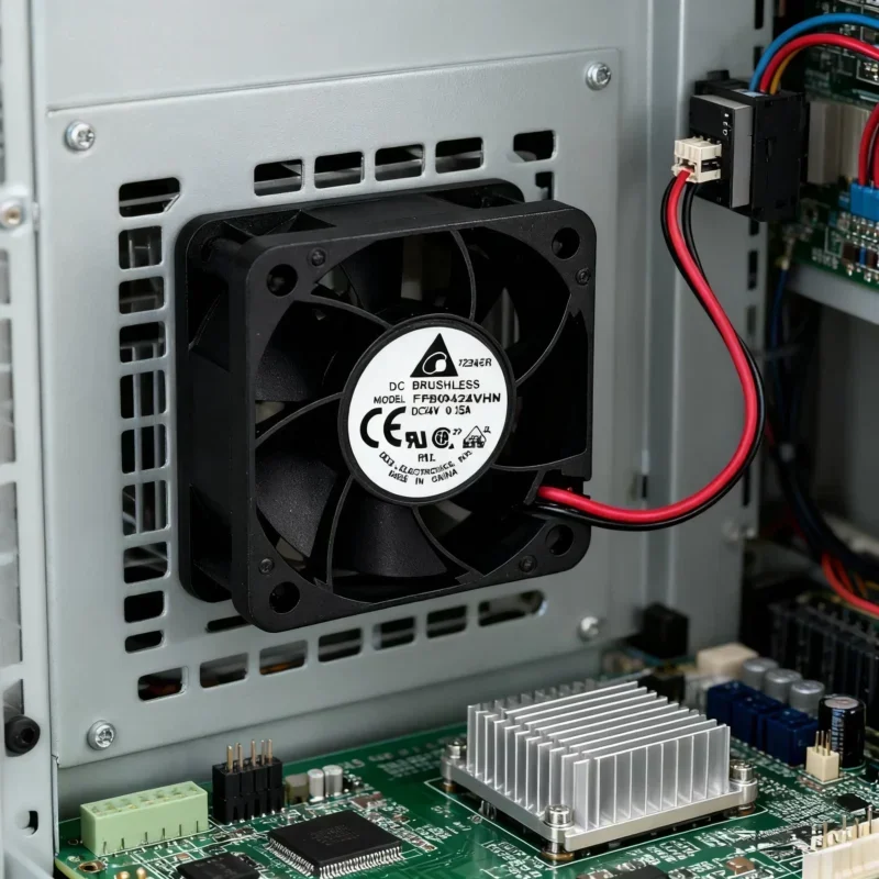 Delta FFB0424VHN 24V DC Ball Bearing Cooling Fan 40x40x28mm Plastic Blade Exhaust Fan for Use