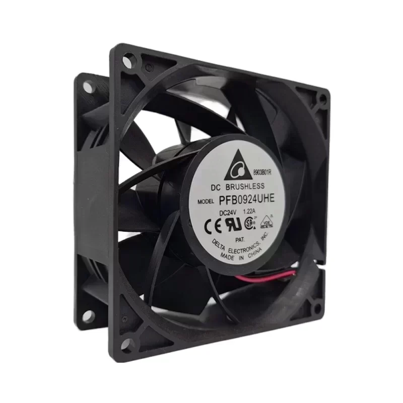 Delta PFB0924UHE 24V DC Axial Flow Cooling Ventilation Exaustor 1.22A Ball Bearing 92x92x38mm 7000RPM 153.52CFM