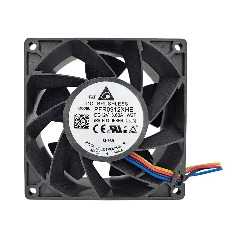 Delta PFR0912XHE-W2T 11500RPM 12V DC 3.6A 92x92x38mm Axial Fans Ball Bearing