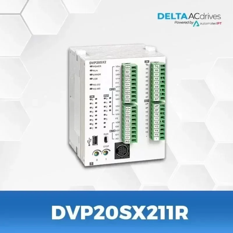 DELTA PLC Module DVP20SX211R Plastic 24V DELTA PLC Module DVP20SX211R Plastic 24V