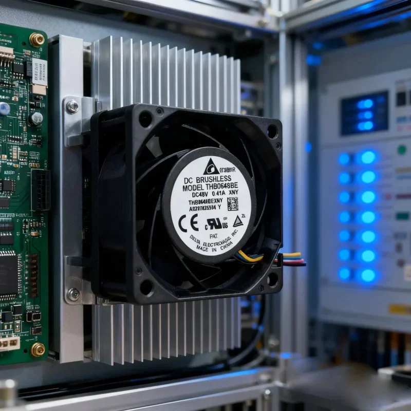 Delta THB0648BE-XNY Axial Fan Ball Bearing Plastic 60x60x38mm 48V 19.68W 68.6CFM 14700RPM