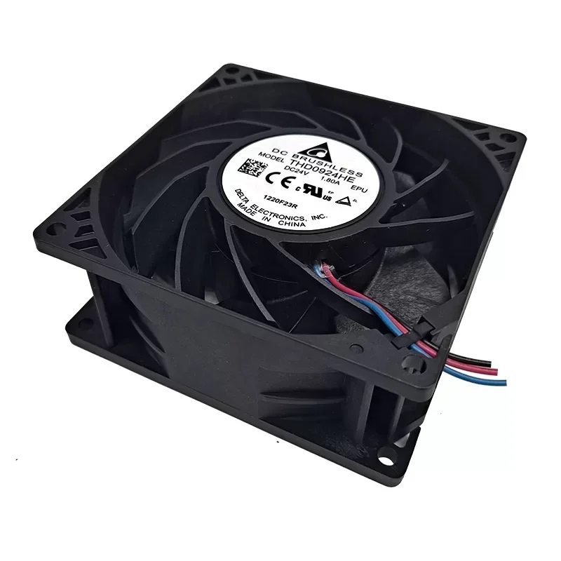 Delta THD0924HE Axial Fan Plastic 1.8A 92x92x38mm 11000RPM 154.18CFM 24VDC Ball Bearing