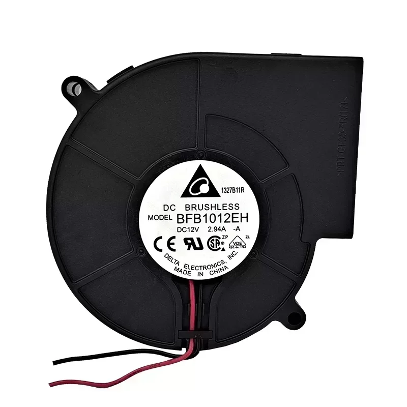 DeltaBFB1012EH-A Power Centrifugal Blower Fan 12V 2.94A 97x94x33 Ball Bearing Plastic Blade Flow
