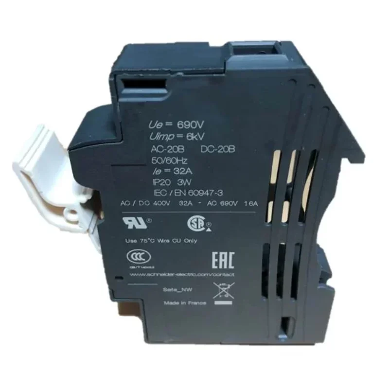 DF101V 1P 690 V AC/DC 32 a Schneider TeSys Fuse Carrier 10x38mm 960C Fire Resistance