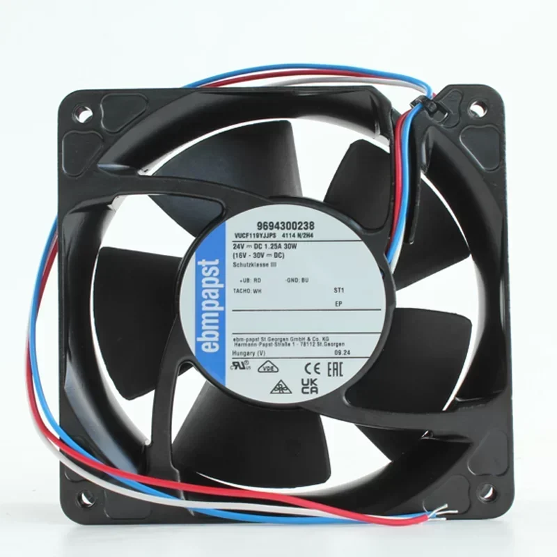 Ebmpapst 4114N/2H4 24V 30W 1.25A Axial Fan