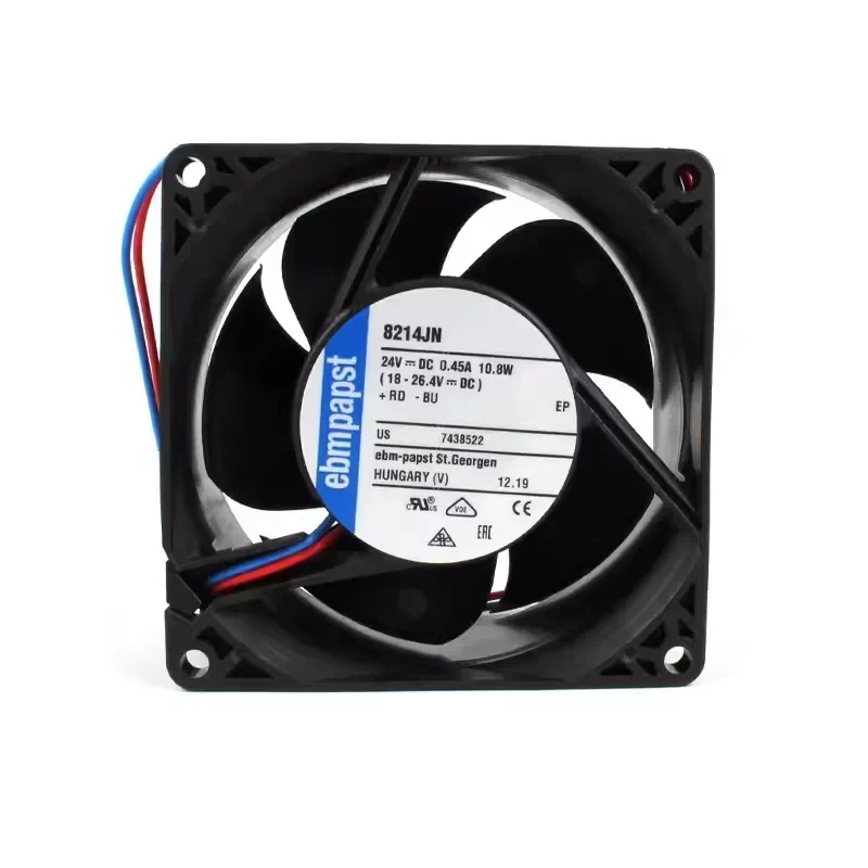 Ebmpapst 8214JN 80x80x38 24V DC 10.8W 8400RPM Axial Fan