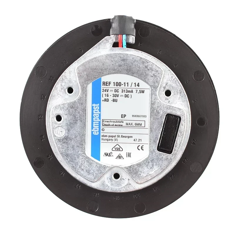 Ebmpapst REF100-11/14 100mm 24V 7.5W Industrial Metal Fan