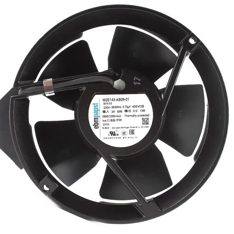 ebmpapst W2E143-AB09-01 230v 24w 2800rpm Ac Axial Fan
