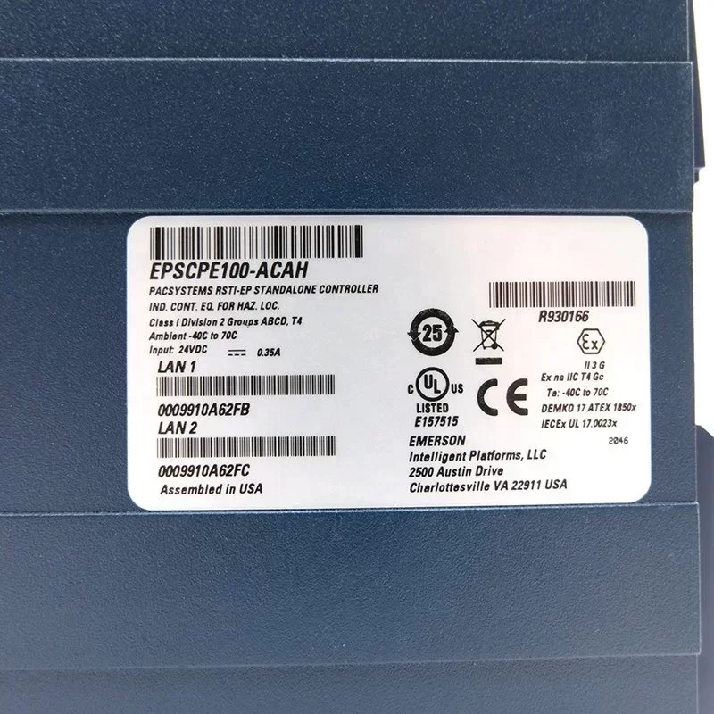 Emerson CPU RSTi-EP CPE100 Standalone Controller EPSCPE100-ACAH Emerson CPU RSTi-EP CPE100 Standalone Controller EPSCPE100-ACAH