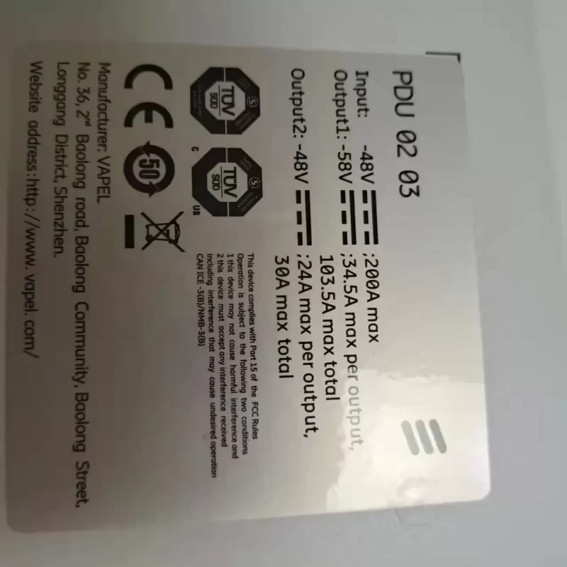 Ericsson PDU 02 03 BMG 907 159/1 Power Distribution Unit Ericsson PDU 02 03 BMG 907 159/1 Power Distribution Unit