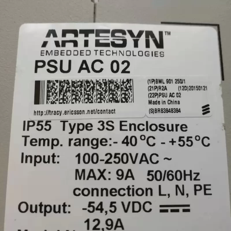 ERICSSON PSU AC 02 BML 901 250/1 Power Module ERICSSON PSU AC 02 BML 901 250/1 Power Module