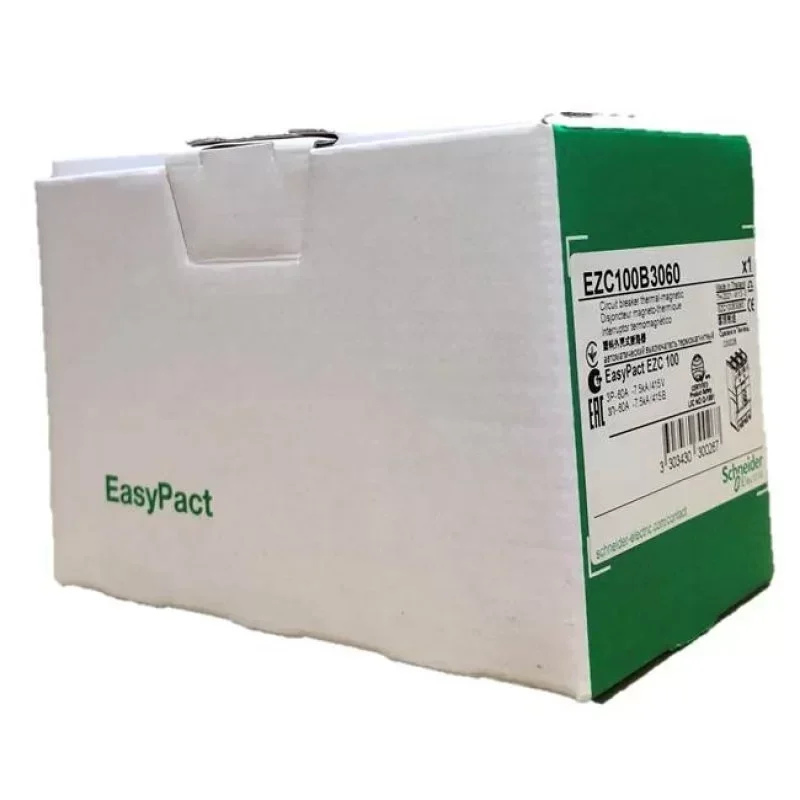 EZC100B3060 Easypact EZC100B Moulded Case Circuit Breaker 3P60A EZC100B3060 Easypact EZC100B Moulded Case Circuit Breaker 3P60A