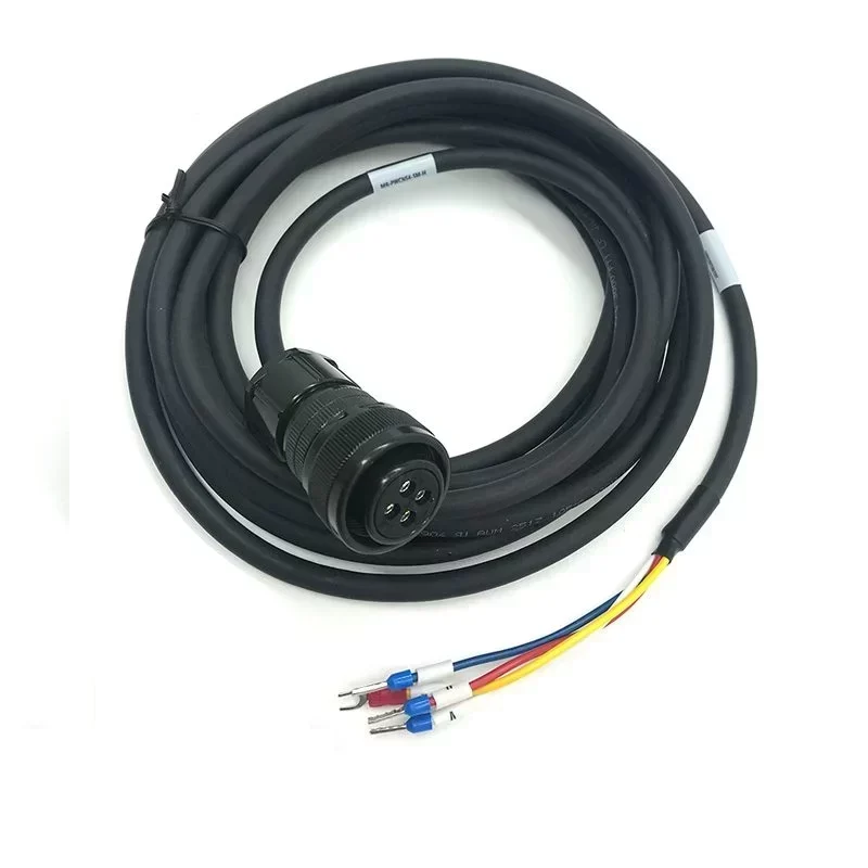 Factory Customized 5m Mitsubishi AC Servo Motor Power Cable  MR-PWCNS4-5M-L