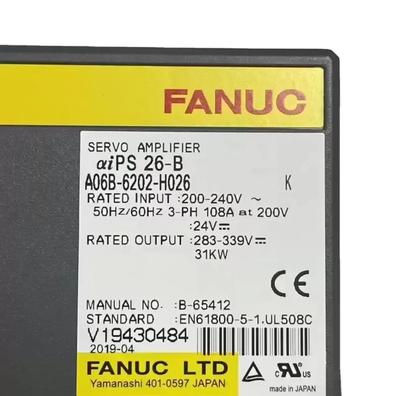 FANUC A06B-6202-H026 Accessories A06B6202H026 Cnc Driver