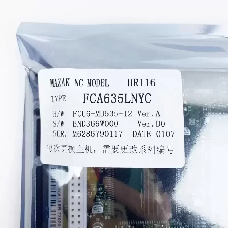 FCA635LNYC Mitsubishi MAZAK NC Controller board HR116 FCA635LNYC Mitsubishi MAZAK NC Controller board HR116