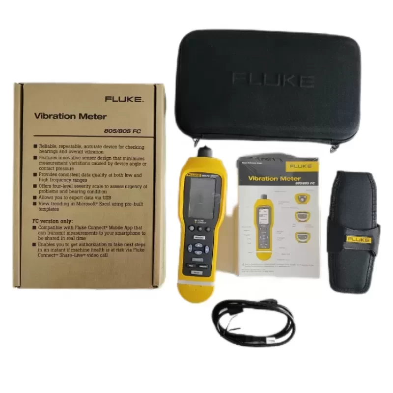 Fluke 805FC Vibration Meter with 805ES External Sensor Equipment Testing Fluke 805FC Vibration Meter with 805ES External Sensor Equipment Testing