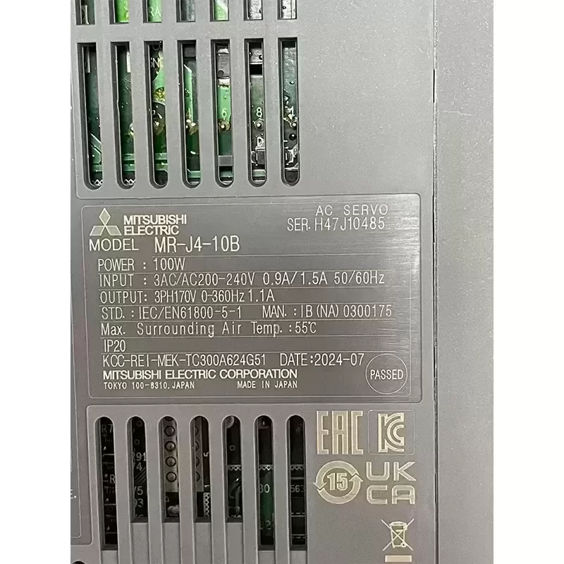 For Mitsubishi MR-J4-10B AC Servo Driver Amplifier Electrical Equipment For Mitsubishi MR-J4-10B AC Servo Driver Amplifier Electrical Equipment