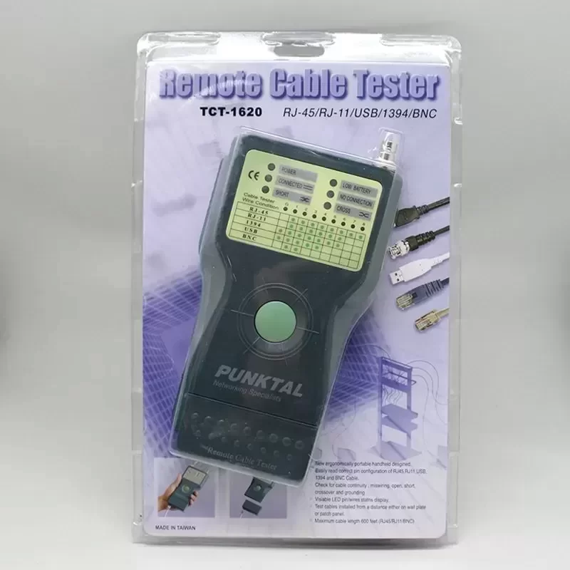 GOLDTOOL TCT-1620 5 in 1 Network Tester RJ-45/RJ-11/BNC/1394/USB Cable Electronic Power GOLDTOOL TCT-1620 5 in 1 Network Tester RJ-45/RJ-11/BNC/1394/USB Cable Electronic Power